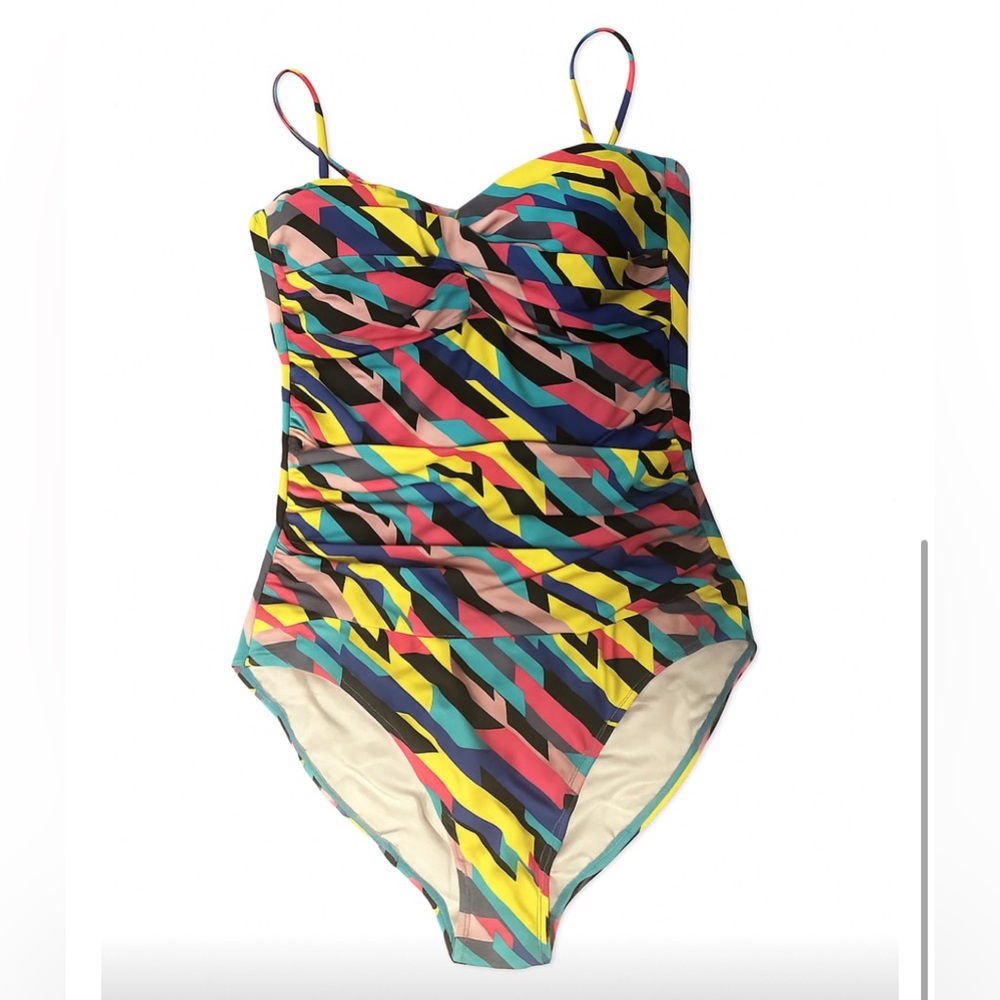 Multicolor Strapless Women's Swimsuit - Picture 8 of 8